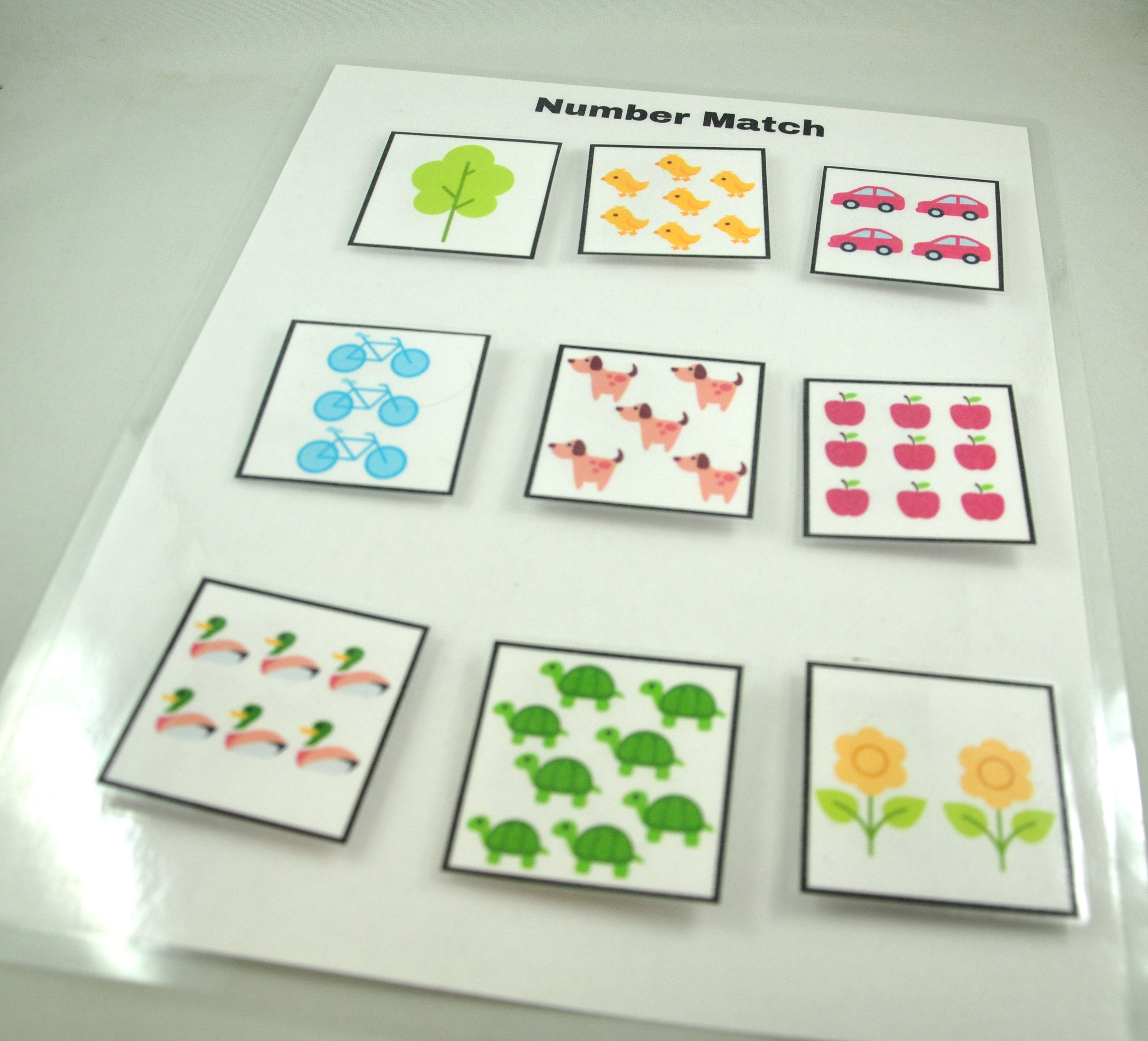Number Match Game: Preschool Printable Activity (PDF) - Etsy Australia