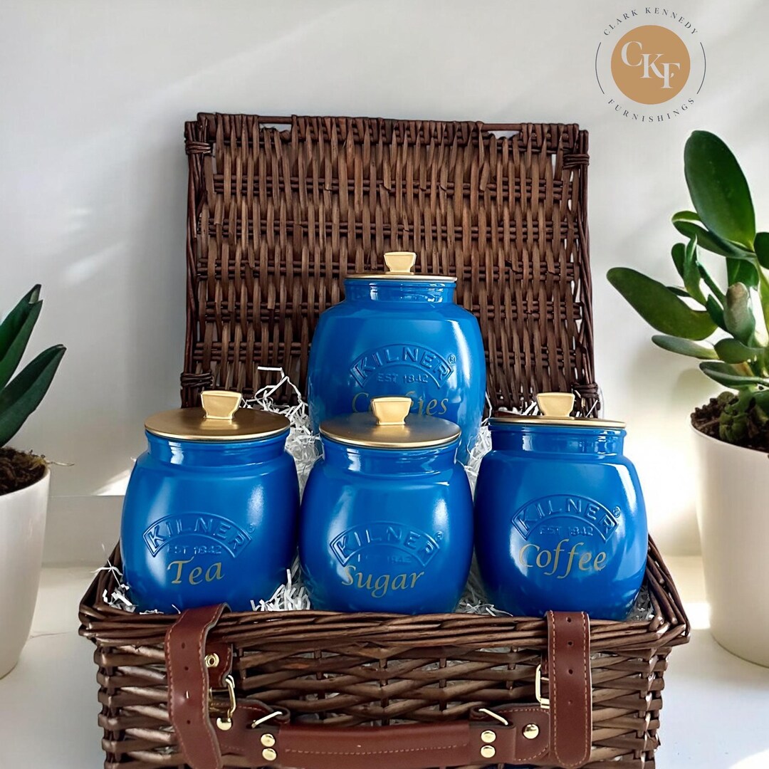 Tea Coffee Sugar Canisters Cookie Kilner Jar Etsy UK