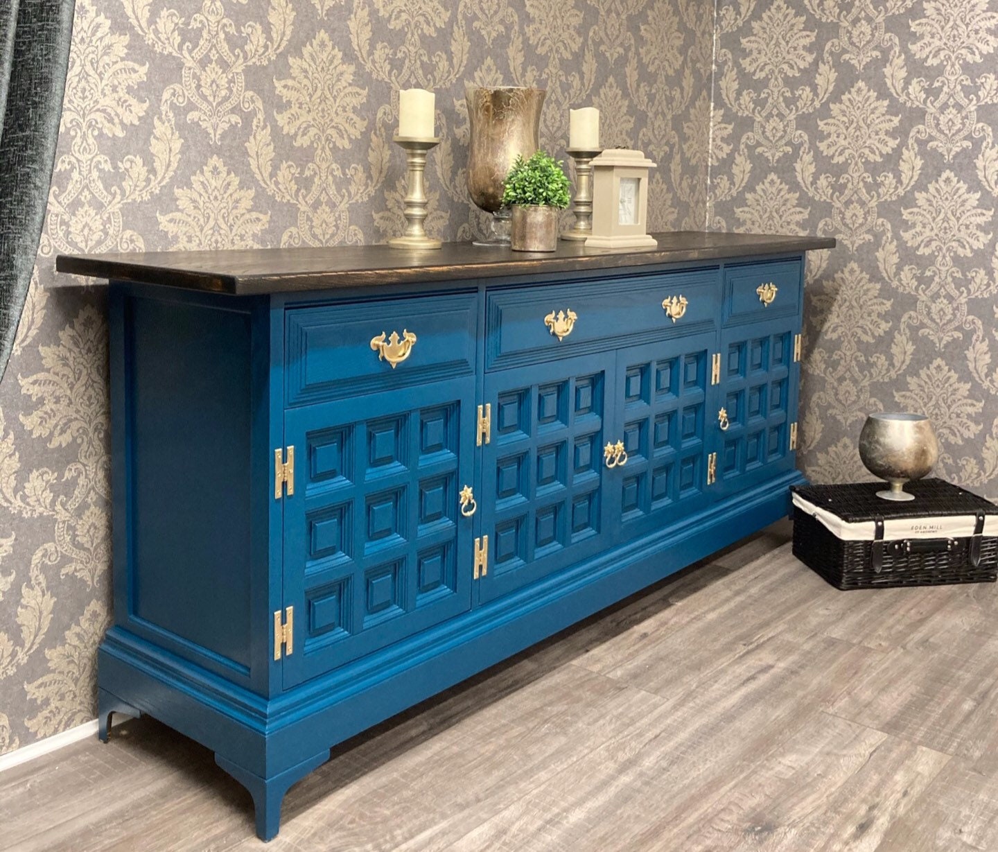 Sideboard Painted Four Door Younger Toledo Etsy