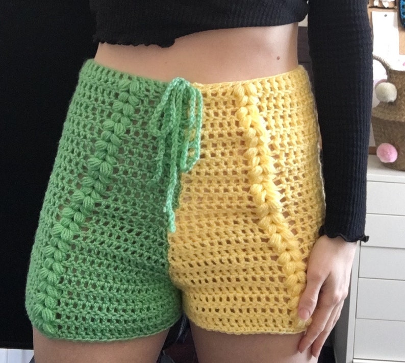 PATTERN Crochet Power Puff Shorts S M L | Etsy