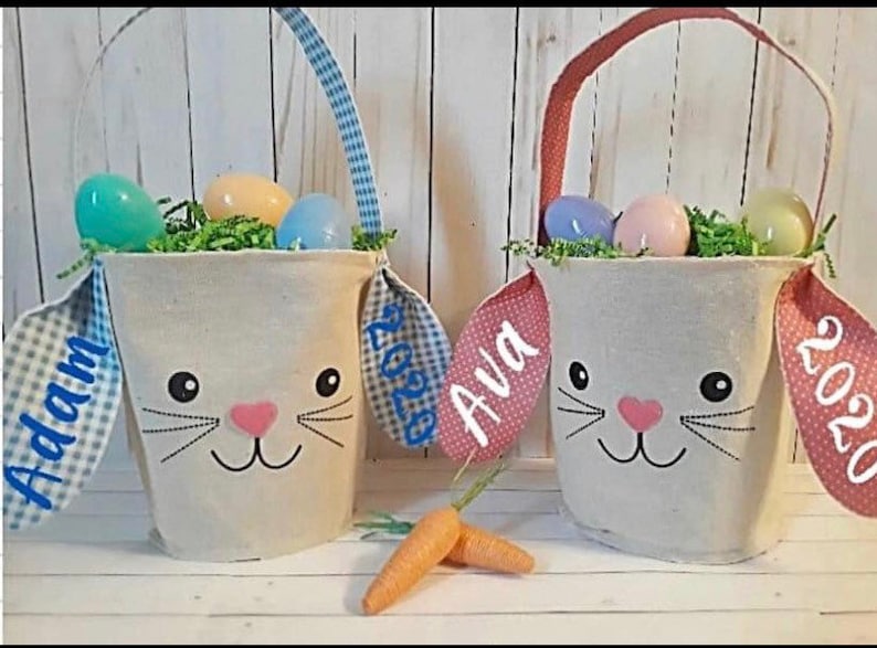 Cute personalized Easter Baskets