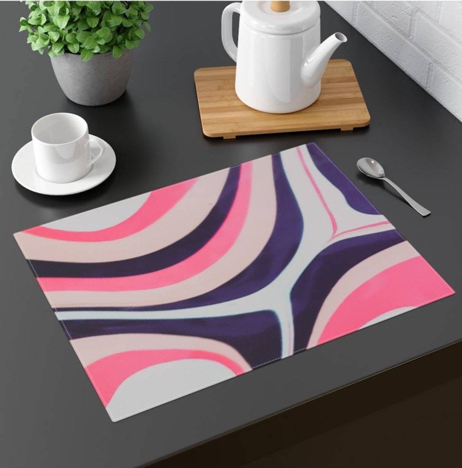 White Cotton Placemat Placemats Table Placemats Dining Etsy