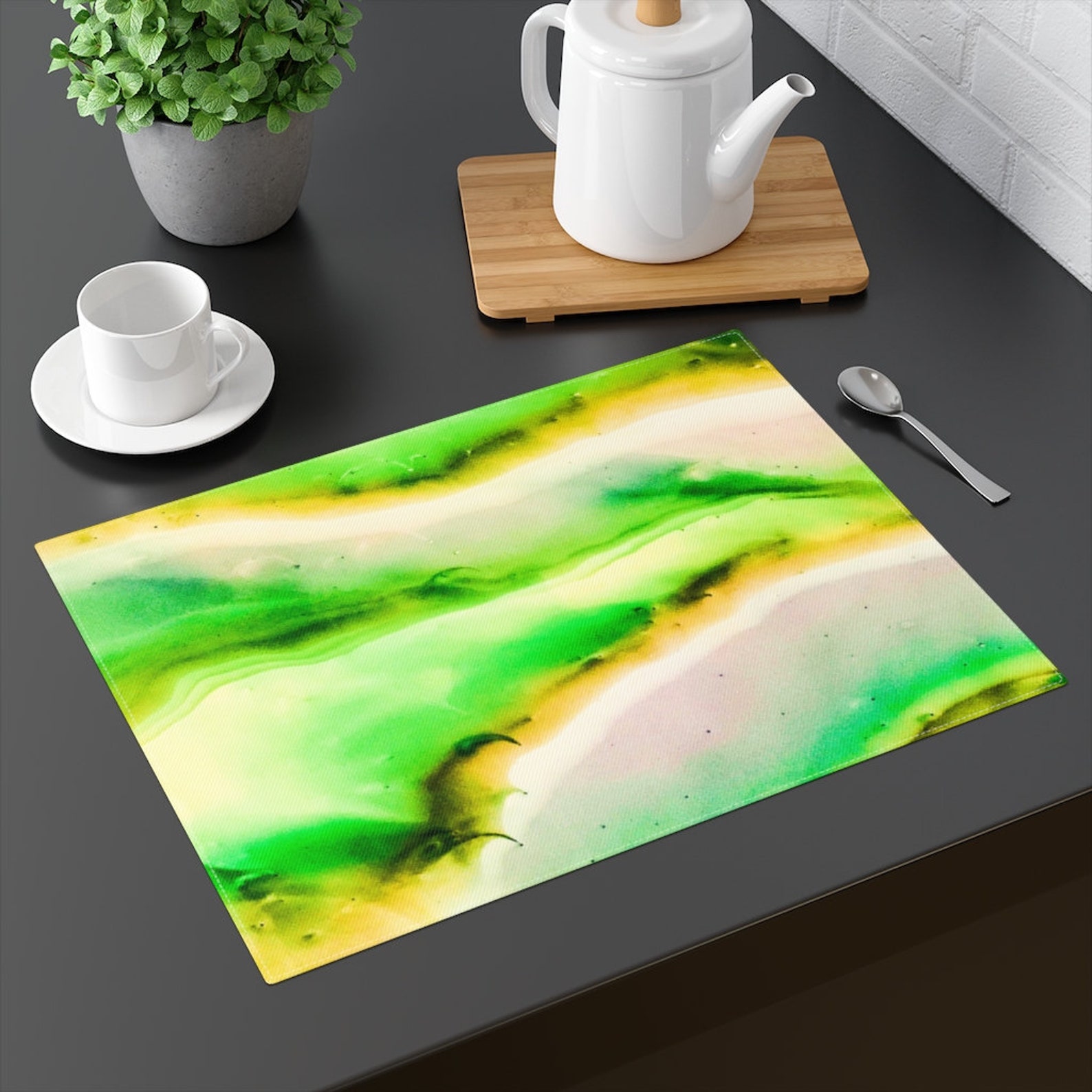 Yellow Cotton Placemat Placemats Table Placemat Dining Etsy