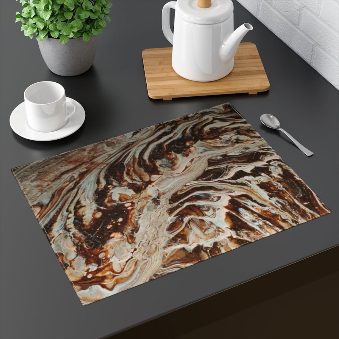 Beige Cotton Placemat Placemats Table Placemats Dining Etsy