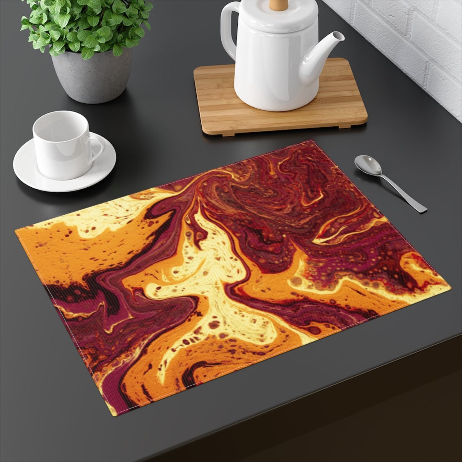 Yellow Cotton Placemat Placemats Table Placemat Dining Etsy