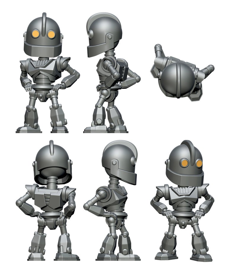 Iron Giant Chibi Statue Resin Model Kit Movies Collector Etsy