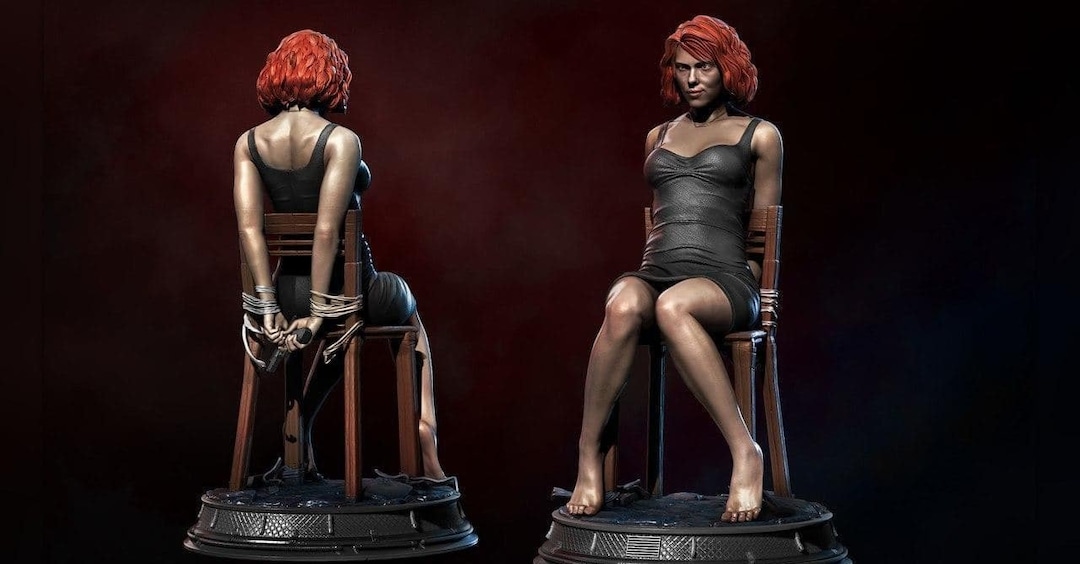 Black Widow Neked Black Widow Scarlet / Resin model kit / Statue / Avengers / - Etsy México