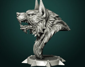 WereWolf Bust / Resin model kit / Statue / Werewolf / Fairy Tales/ Paint it yourself / Fantastic Creatures / Paint / Statue / Collectibles