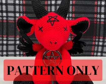 Baphomet Satanic Goat Crochet Plush Pattern