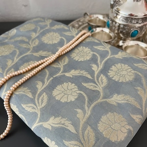 Grey Pure Georgette Banarasi Silk Saree|| Pure Georgette Banarasi Saree || PiranUSA Closet||
