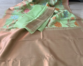 Lime Yellow Banarasi CottonSaree|| Banarasi Cotton Saree || Lime Yellow Sari || SareeshipsfromUSA || PiranUSACloset Saree||