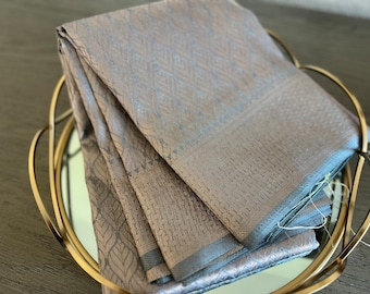 Grey  Banarasi Silk Saree || Grey  Semi Banarasi Saree || Saree Ships From USA||PiranUSA|| Zari Woven Saree ||
