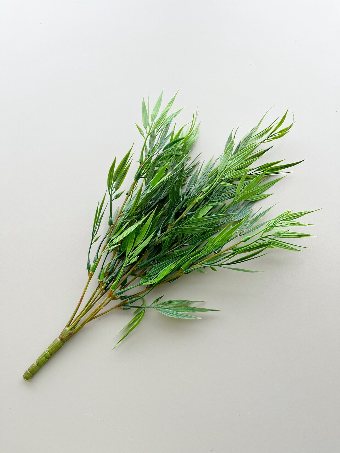 Artificial Bamboo Leaves Spray Green Bamboo Branch With Leaves for Wreath Making and Decoration