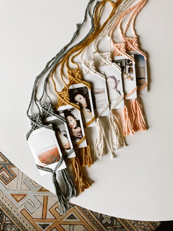 Macrame Polaroid Hanger | Car Polaroid Holder