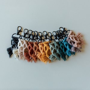 Mini Macrame Keychain | Macrame Keyring