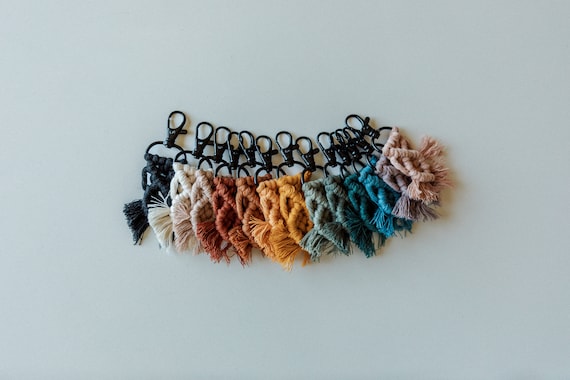 Mini Macrame Keychain | Macrame Keyring