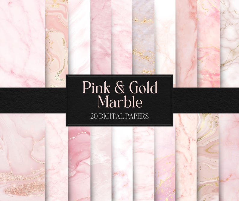 pink gold marble backgrounds