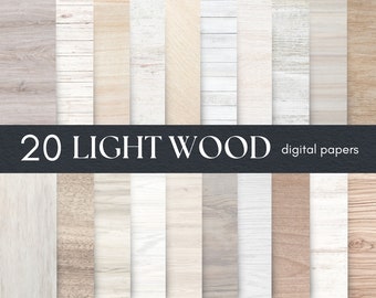 Papel digital de madera clara, fondo de madera de alta resolución, textura de madera, papel de álbum de recortes digital, fondos de Photoshop