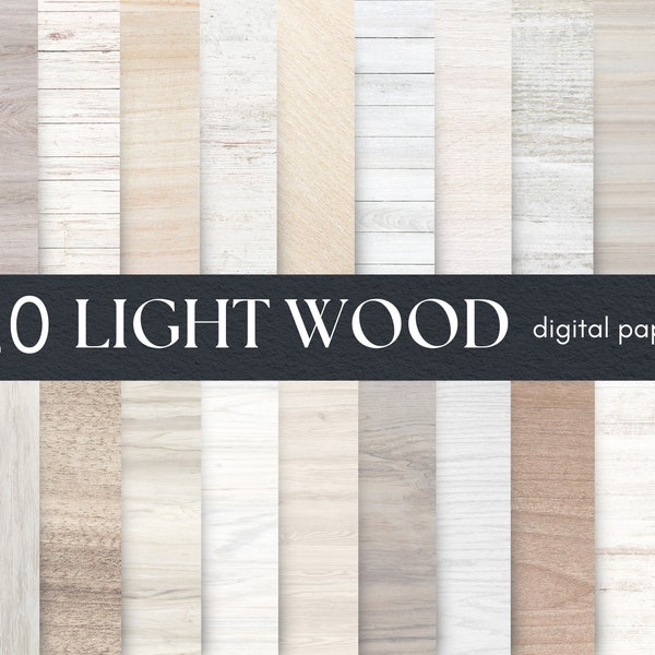 Light Wood Digital Paper, High Resolution Wood Background, Wooden Texture, Digital Scrapbook Paper, Photoshop Backgrounds