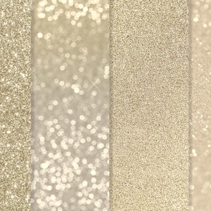 Champagne Gold Glitter Digital Papers Glitter Textures Gold Glitter Background Metallic Glitter Texture for Photoshop Glam Texture image 2