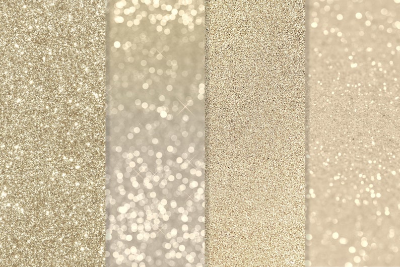 Champagne Gold Glitter Digital Papers Glitter Textures Gold Glitter Background Metallic Glitter Texture for Photoshop Glam Texture image 2