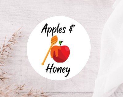 Rosh Hashanah Apples And Honey Cartoon