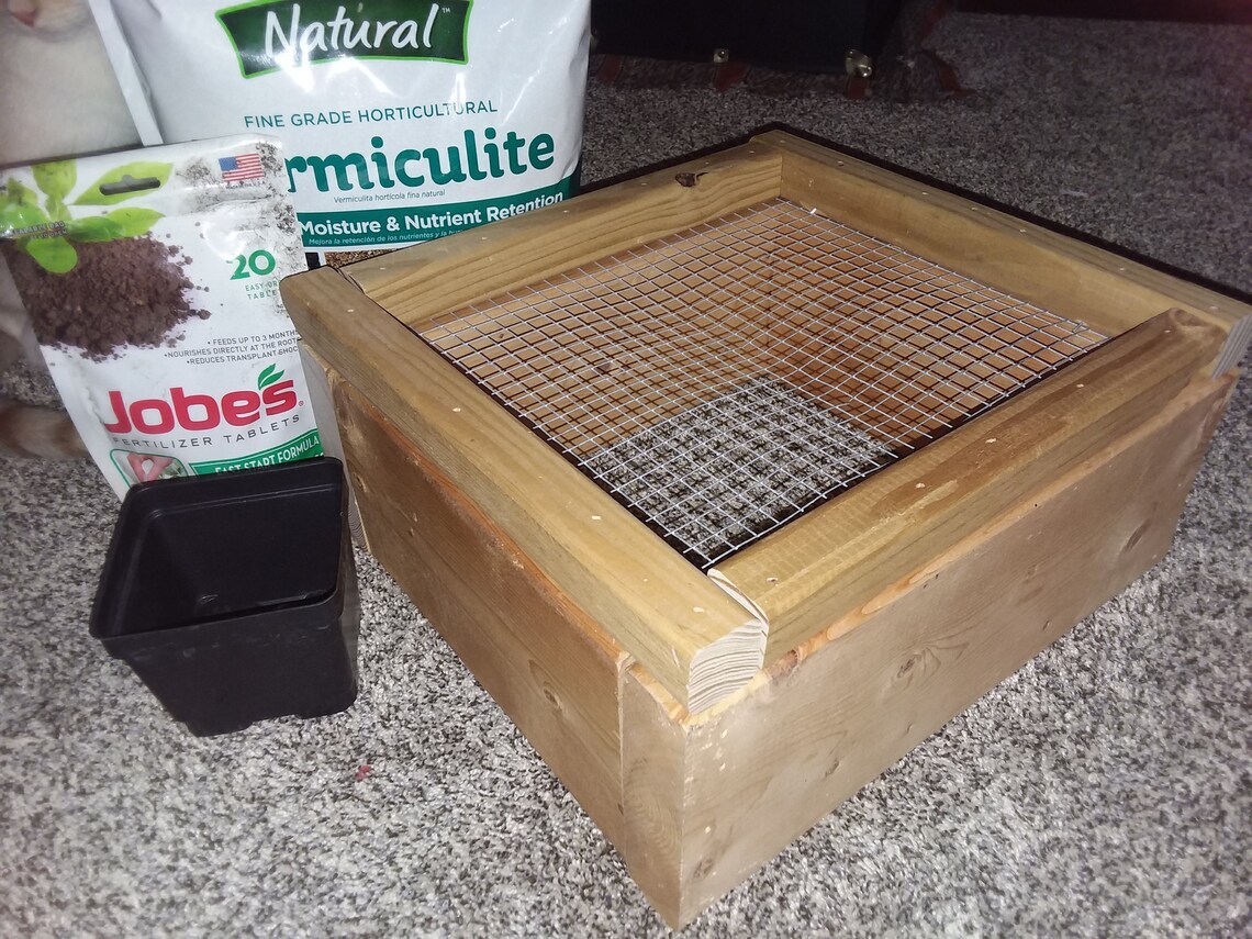 Garden Compost Soil Sifter Screen HEAVY DUTY Wood Etsy