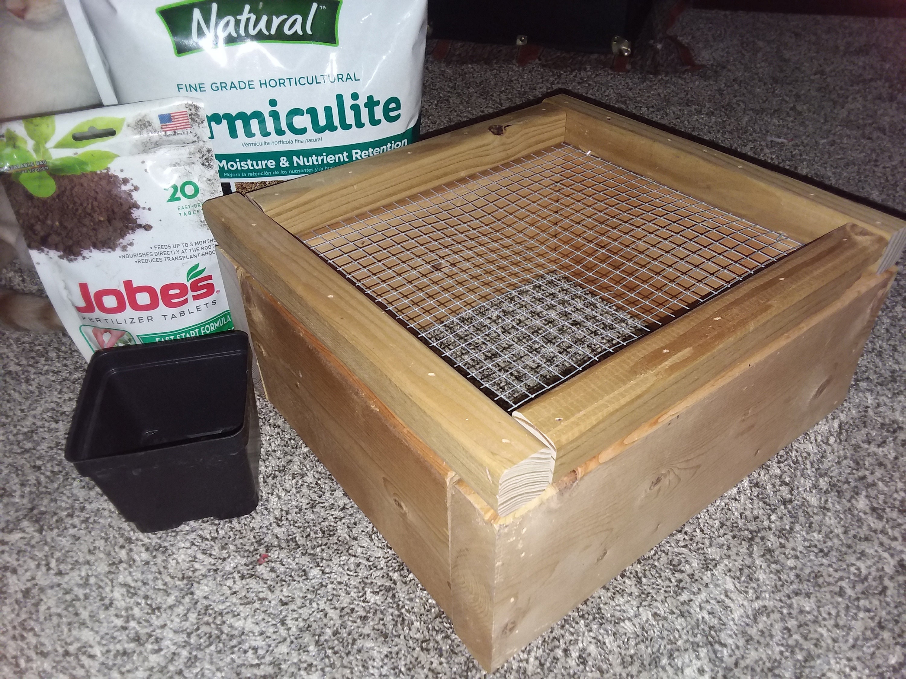 Garden Compost Soil Sifter Screen HEAVY DUTY Wood Etsy