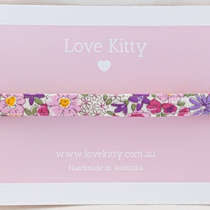 Flowerbomb Cat Collar - Australian Made, Luxury accessory, Safety Release clasp, Customisable, Handmade, Kitten , Adult