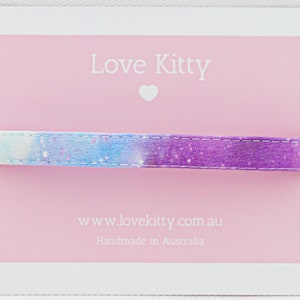 NEW!!! Stardust Cat Collar - Australian Made, Luxury accessory, Safety Release clasp, Customisable, Handmade, Kitten , Adult