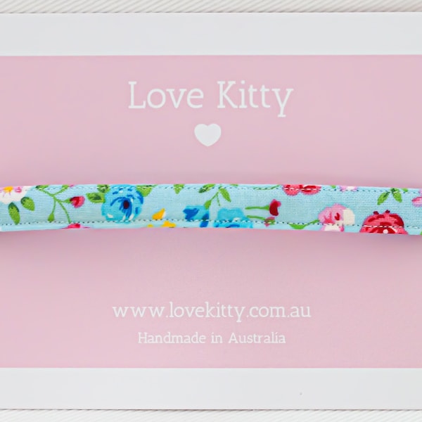 Spring Bloom Cat Collar - Australian Made, Luxury accessory, Safety Release clasp, Customisable, Handmade, Kitten , Adult