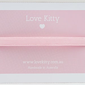 Pink Baby Cat Collar - Australian Made, Luxury accessory, Safety Release clasp, Customisable, Handmade, Kitten , Adult