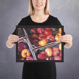 Fresh Tomato framed print for kitchens and dining rooms