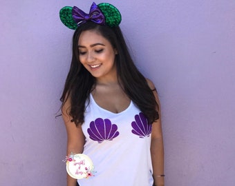 little mermaid shell shirt