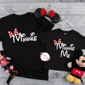 Minnie & Minnie Me Shirt, Mommy and Me Disney Family Matching Shirt image 1