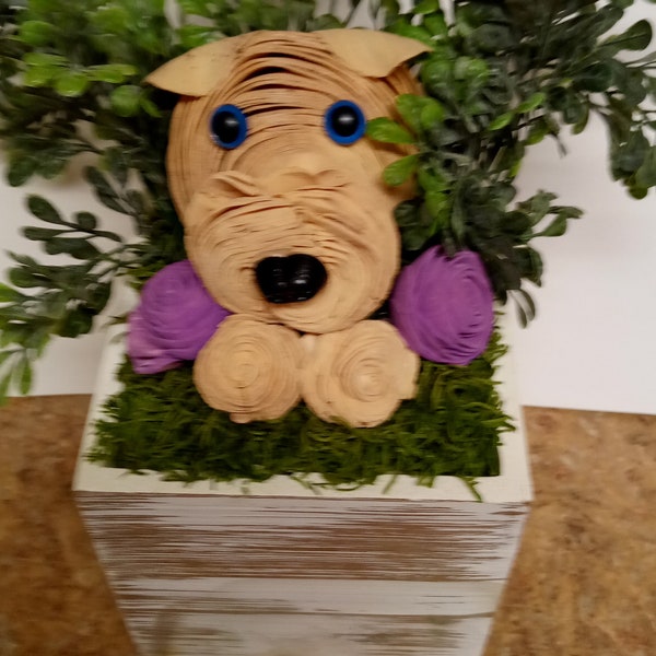 Dog Flower Arrangement Gift