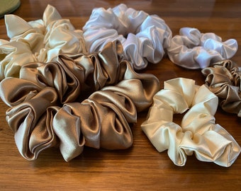 Satin Scrunchie Hair Ties (Large & Small)