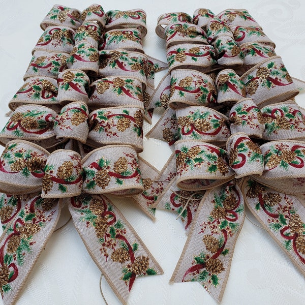 Christmas Decor Bow Etsy