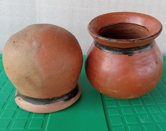 Handmade Clay Pot: West African Herb Boiling Vessel
