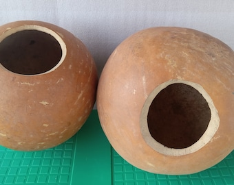 Natural Hand-made full round calabash pots Extra Large sizes.