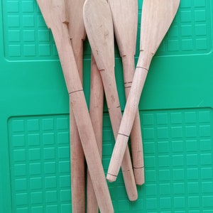 Traditional Handmade Wooden Paddle, Fufu Sticks for mixing foods and other useful purposes from West Africa (14"-24")