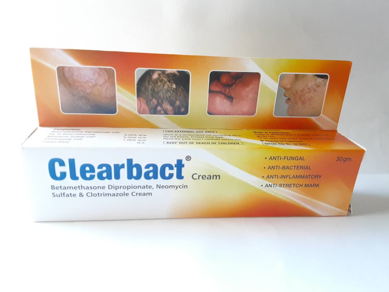 Creme Clearbact Creme Antifongique Et Anti Inflammatoire Etsy