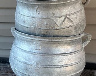Traditional handmade Cooking Pots from West Africa, Dadesen, Iron Cook pots (sizes 6-12)