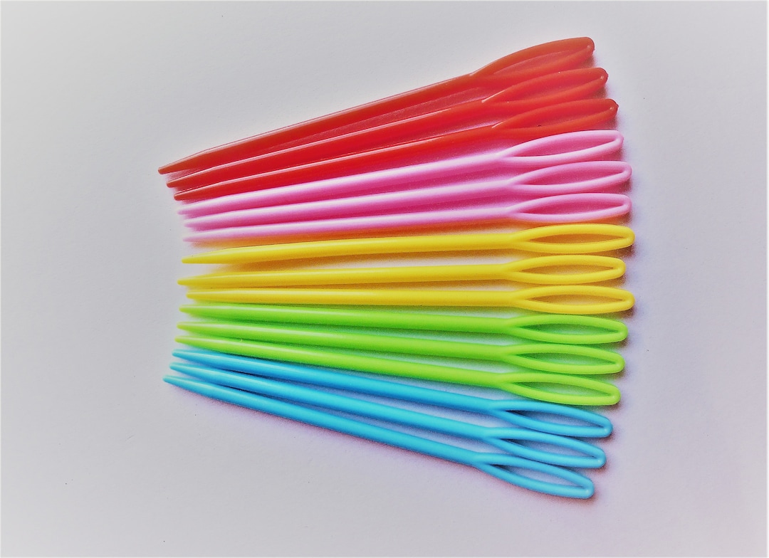 Plastic Sewing Needles With Big Eye.safety 3.54 Inch Craft Etsy