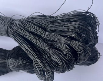 Black African  Hair Rubber Accessories/Nigeria Natural Hair for plaiting and hair weaving, Lot of 12 pieces.