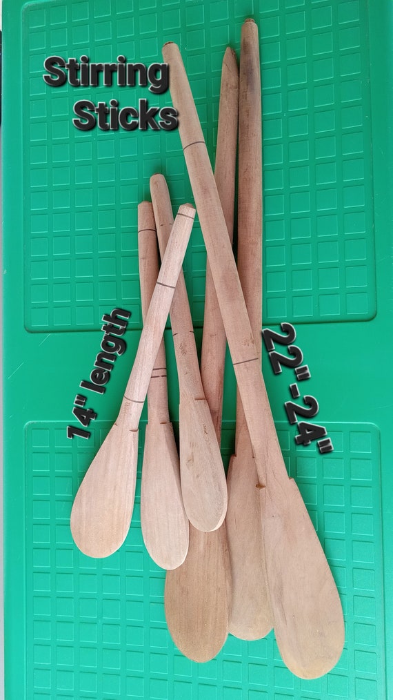 Traditional Handmade Wooden Paddle, Fufu Sticks for Mixing Foods