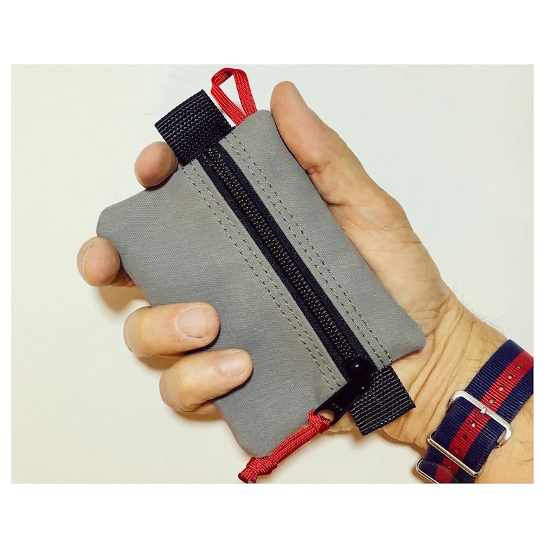 Personalised Canvas Wallet EDC Pouch Organiser Waxed Etsy UK