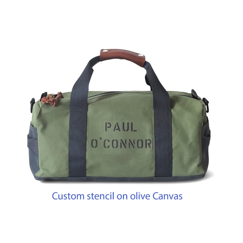 Canvas Duffle Bag Weekender , Gym Bag . Duffel Bag .hand Made in Australia From Waxed Canvas