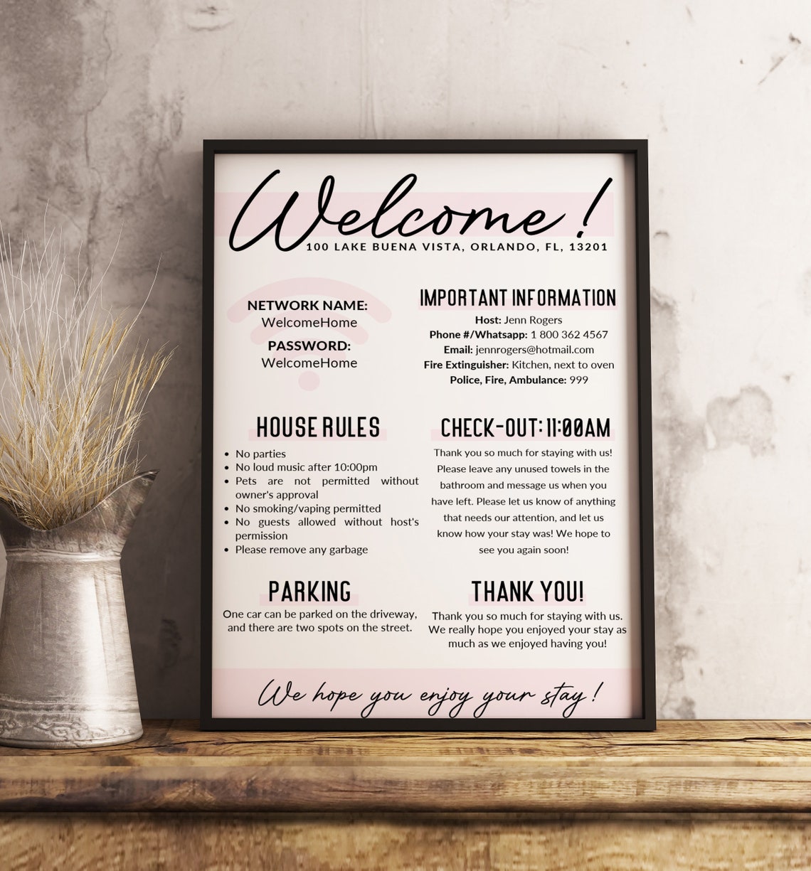 Welcome Airbnb Template