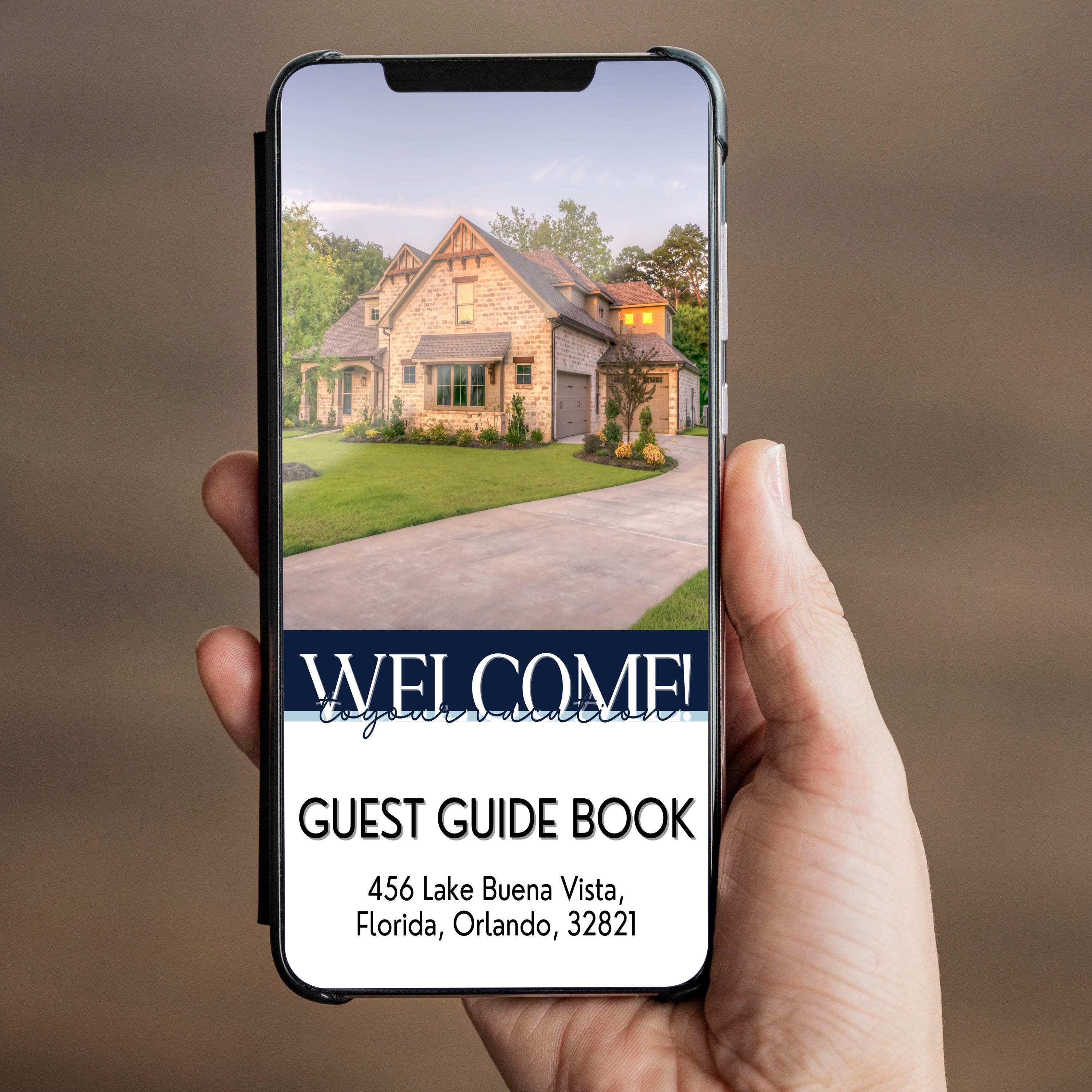 Digital Airbnb Welcome Guest Guidebook Template House Manual, Editable ...